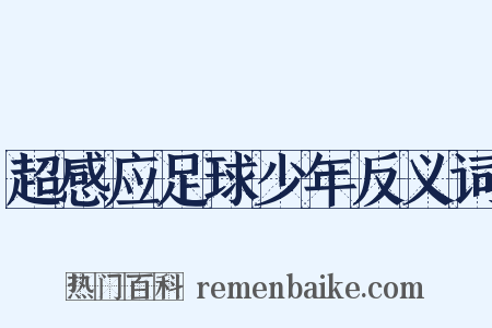 超感应足球少年反义词是什么意思的图片